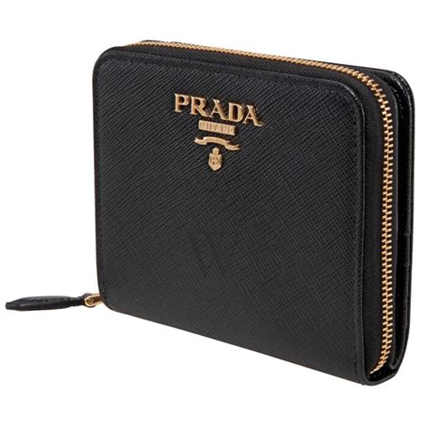 black prada wallet womens|prada black wallet price.